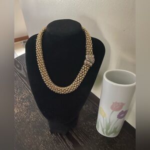 Vintage Mesh Gold-tone Choker